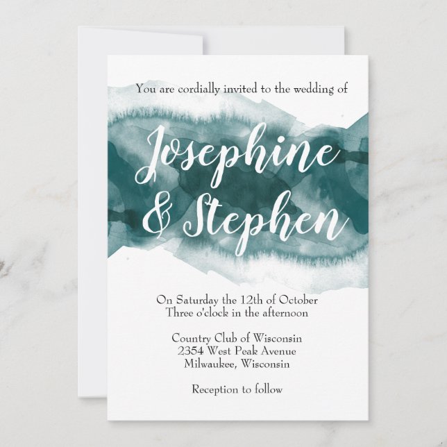 Invitation L'eau pour l'âme (Devant)