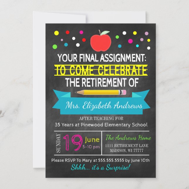 Invitation L'école de tableau de bord de la retraite des ense (Devant)