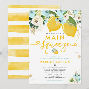 Invitation Lecteur De Citron Par Fête de l'mariée Lemon Main