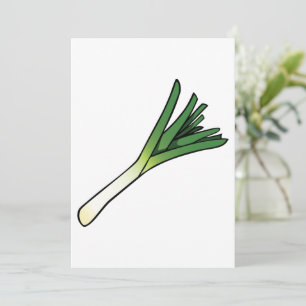 Invitation Leek Vegetable