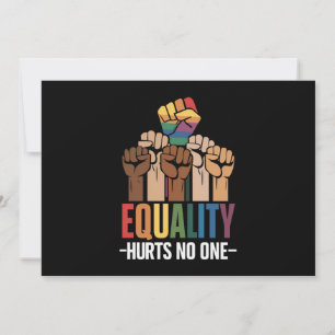 Invitation L'égalité ne fait pas mal à personne LGBTQ Pride D