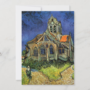 Invitation L'église d'Auvers de Vincent van Gogh Mariage