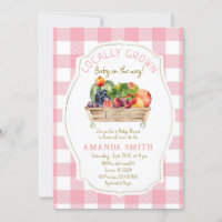 Légumes En vichy Baby shower de fruits rouges rose