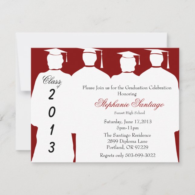 Invitation L'élégance branchée du mariage (Devant)