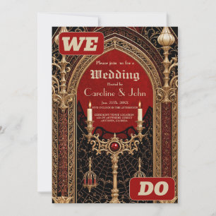 Invitation L'élégance sombre du style gothique. Le backgro