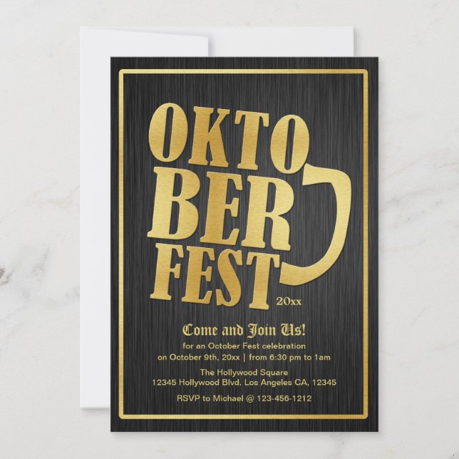 Invitation L'élégante Oktoberfest 2013 (Devant)