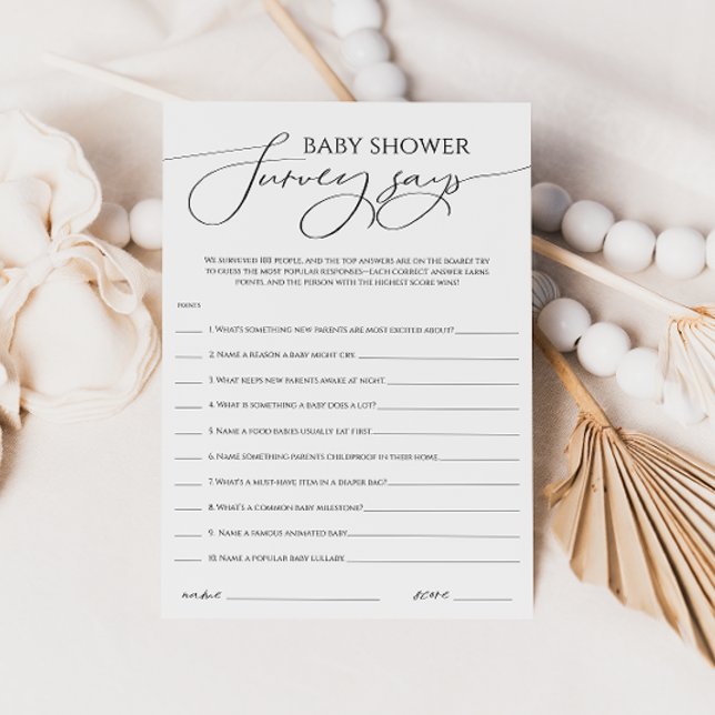 Invitation L'enquête sur les Baby showers neutres en gros ind (Créateur téléchargé)