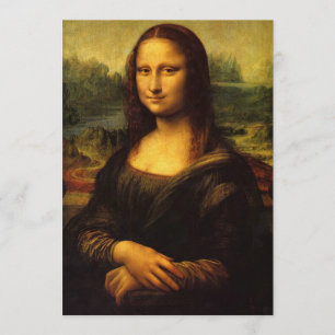 Invitation Léonard de Vinci Lisa