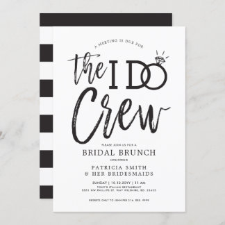 Invitation L'équipe I Do | Brunch de l'équipe de la mariée