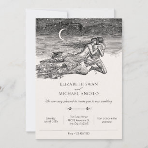Invitation Les amateurs d'art mythologie romantique mariage