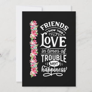 Invitation Les amis montrent leur amour