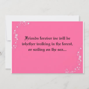 Invitation Les amis pour toujours