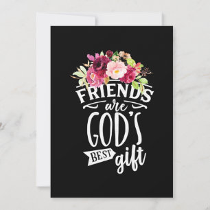 Invitation Les amis sont Dieu meilleur cadeau