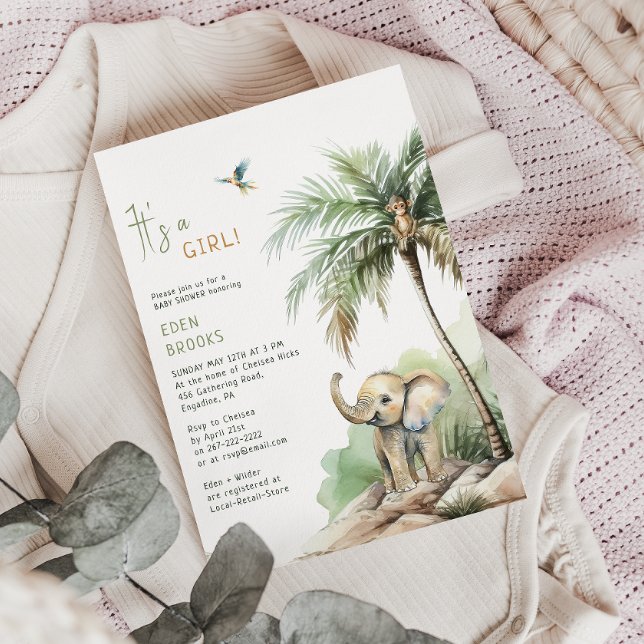 Invitation Les animaux de Safari de la Jungle | C'Est Une Fil (Créateur téléchargé)
