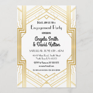 Invitation Les années 1920 de Gatsby d'invitations de