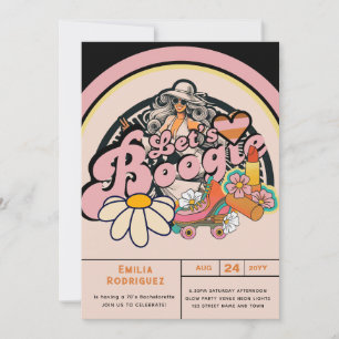 Invitation Les années 70 Boogie Disco Dancing Bride Bachelore