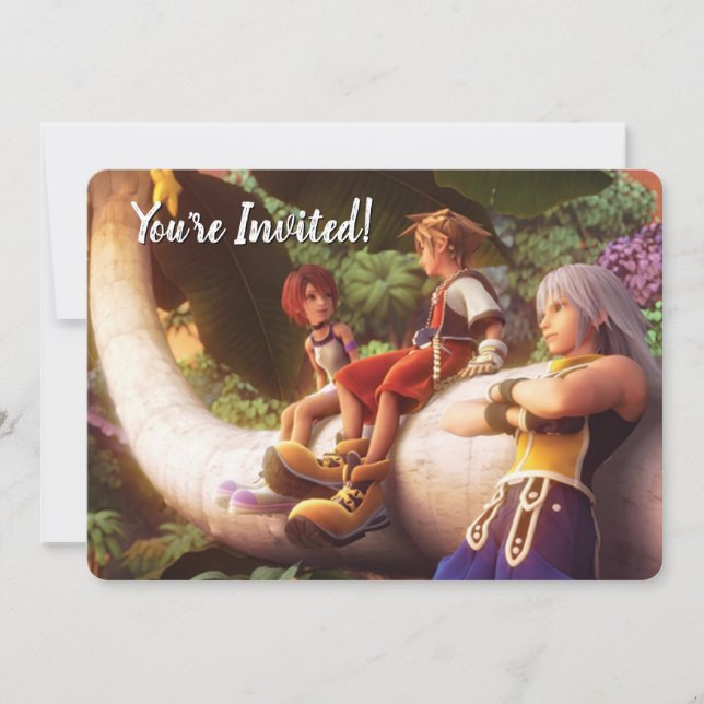 Invitation Les Coeurs du Royaume| Kairi, Sora et Riku Film St (Devant)