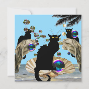 Invitation Les Conversations Noir et Botticelli Shell,