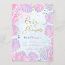 Les Coquillages Sous Le Baby shower Marin