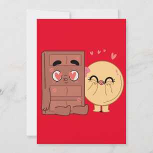 Invitation Les Couples Choco Et Pancake Aiment La Valentine Q
