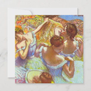 Invitation Les Danseurs Bleus par Edgar Degas