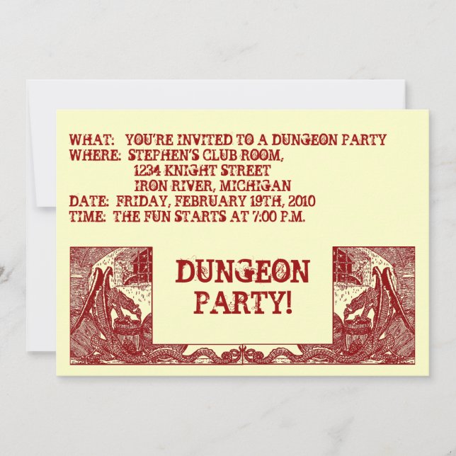INVITATION LES DRAGONS ROUGES DE SCARLET DANS LES DUNGEONS ~L (Devant)