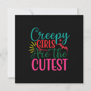 Invitation Les Filles Flippantes d'Halloween Sont Les Plus Mi