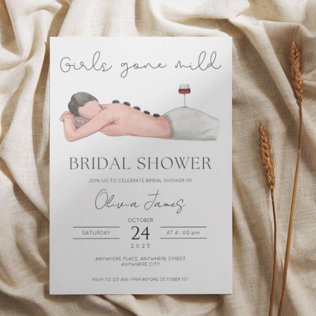 Invitation Les filles sont allées douches nuptiales (Créateur téléchargé)