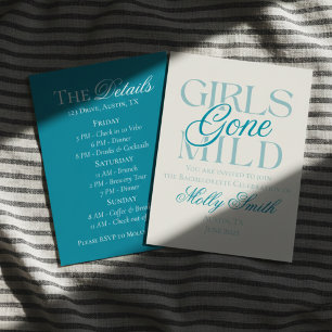 Invitation Les filles sont devenues douces - Drôle Chill Bach