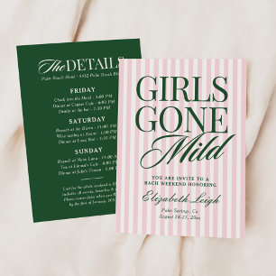 Invitation Les filles sont parties au Spa de pyjama léger wee
