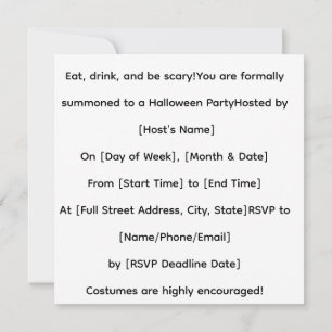Invitation Les filles vampires veulent juste s'amuser !