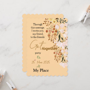 Invitation Les fleurs se rassemblent