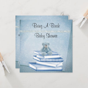 Invitation Les Garçons Apportent Un Baby shower De Livre