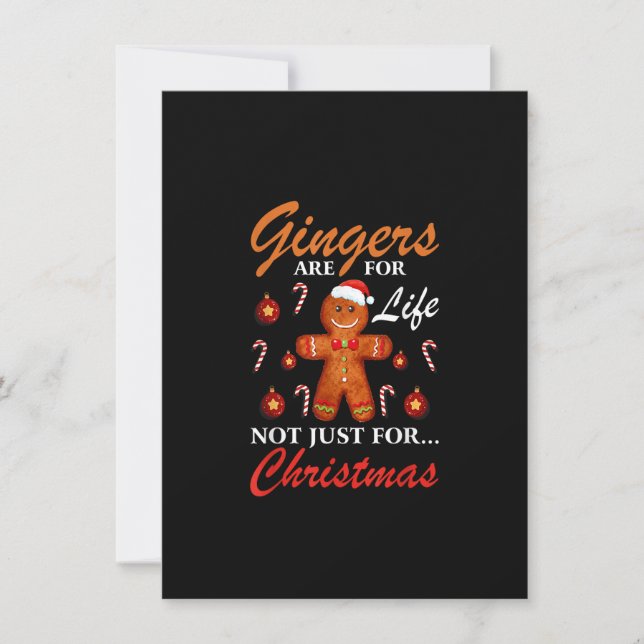 Invitation Les Gingers Sont Pour La Vie Pas Seulement Pour Le (Devant)