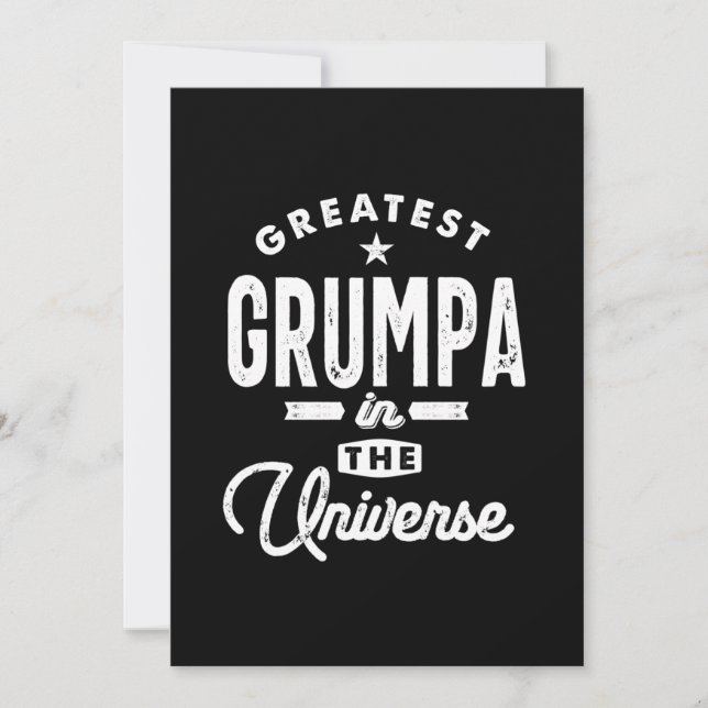 Invitation Les Hommes Grumpa Les Plus Grands Dans L'Univers G (Devant)