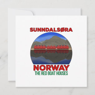 Invitation Les maisons de bateaux rouges Sunndalsøra Norvège