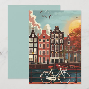 Invitation Les maisons du canal d'Amsterdam