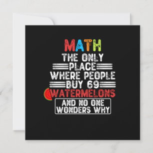 Invitation Les Maths Le Seul Endroit Où Les Gens Achètent - L