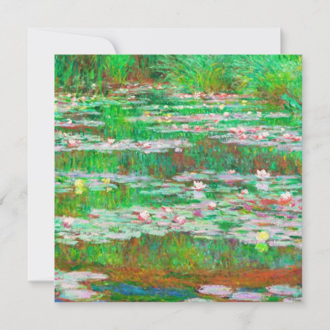 Invitation Les nénuphars de Monet (Devant)
