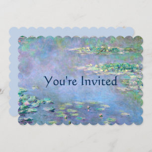 Invitation Les Nympheas Water Lilies Monet Fine Art Mariage