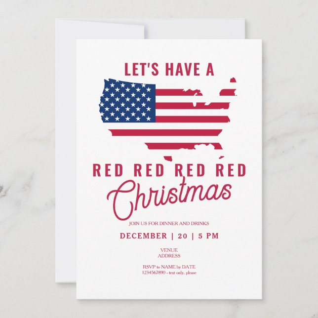 Invitation Les partisans républicains de Trump ont un Noël ro (Devant)