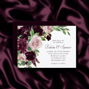 Invitation Les passions de Moody   Bouquet Dramatique de Rose