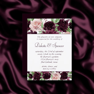 Invitation Les passions de Moody   Dramatique Rose de vin pou