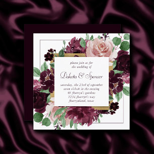 Invitation Les passions de Moody   Vin violet Dramatique Rose