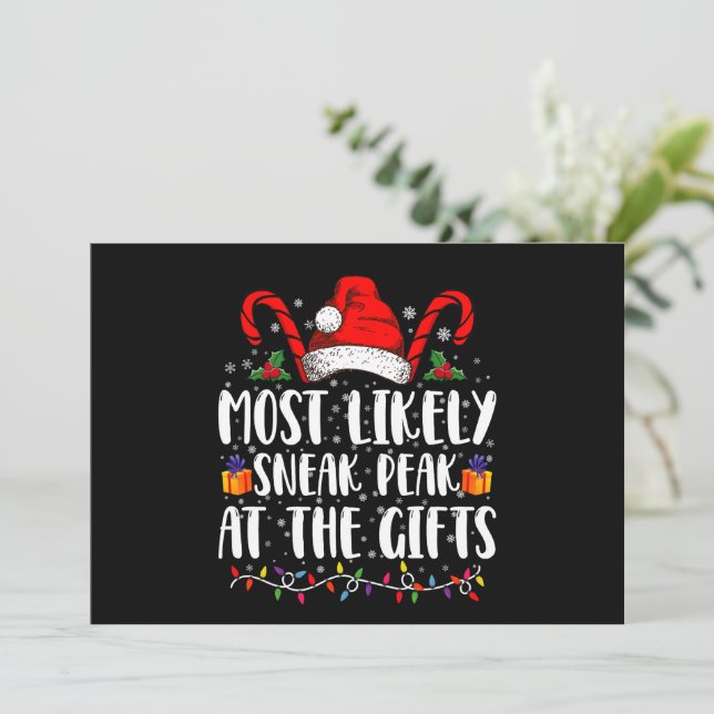 Invitation Les Plus Susceptibles D'Atteindre Un Sommet À Noël (Debout devant)