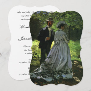 Invitation Les Promenades (Les Poussettes) par Monet Mariage