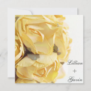 Invitation Les Roses Jaunes