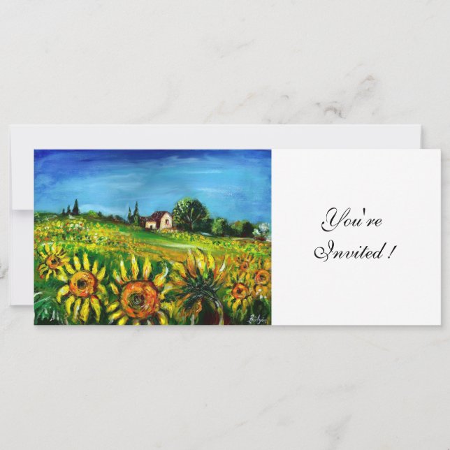 INVITATION LES SOUFFRANCES ET LA CAMPAGNE EN TOSCANE, (Devant)