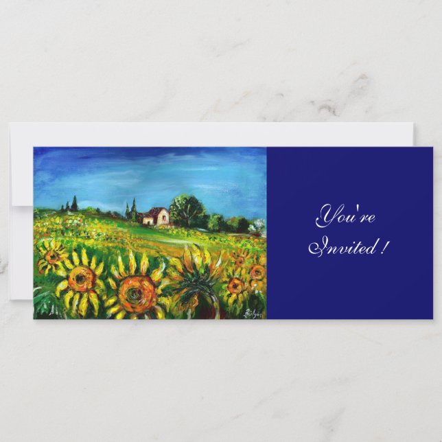 INVITATION LES SOUFFRANCES ET LA CAMPAGNE EN TOSCANE, (Devant)