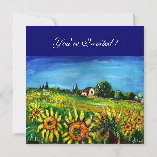INVITATION LES SOUFFRANCES ET LA CAMPAGNE EN TOSCANE, (Devant)